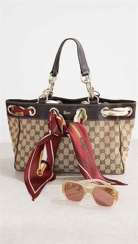 Shopbop Archive Gucci Small Positano Scarf Tote 